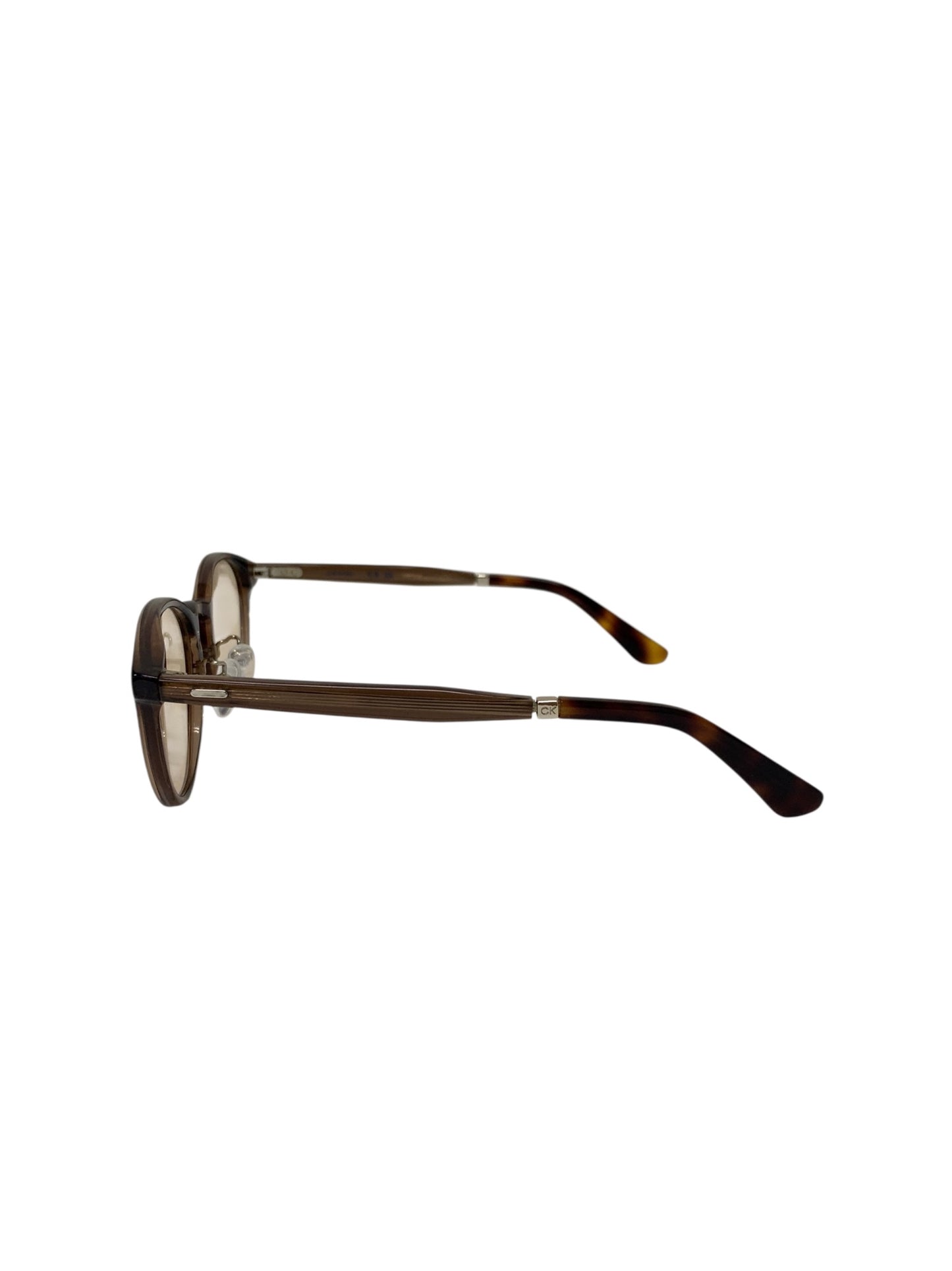 カルバンクライン CK23552SLB スケルトンブラウン セル　鼻パットつき　ユニセックス　UVカット　ケース付 ITTPLWARYN58 【SALE】