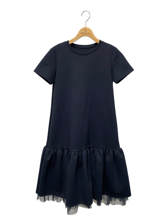デイジーリン 07136 ジャージーフリルワンピース 38 ネイビー ITFRNPDSRRIF