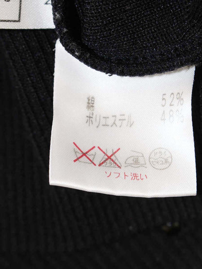 ルネ トップス 36 ブラック ニット スタッズ ITZFZEFO2FW4