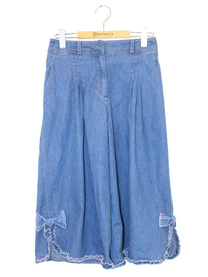エムズグレイシー 726307 デニムパンツ 38 ブルー ワイド ITH0XNPGPBEG