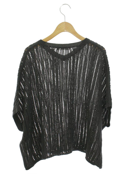 エブール ギマテープミックスパターン ニットトップス  39109800466 グレー IT2NT0TTRXNK 【SALE】