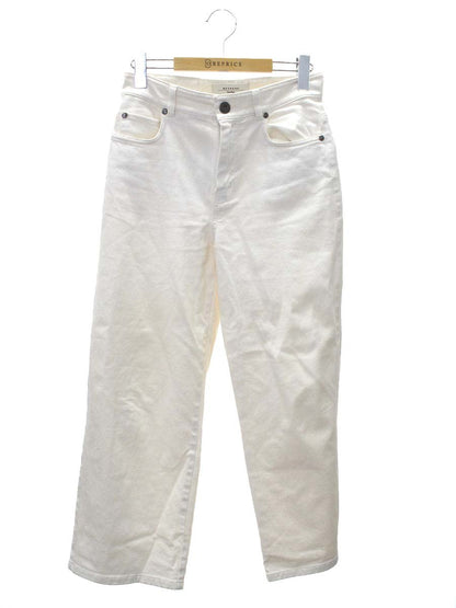 ウィークエンドマックスマーラ 513611096 デニムパンツ 38 アイボリー ワイド ITE9ZKOWY70C