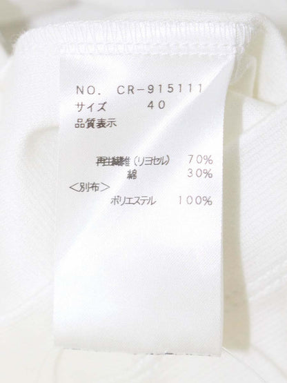 エムズグレイシー Bi-Color Cut sew Blouse 915111 シャツ ブラウス 40 ホワイト IT2ESJ960CN4