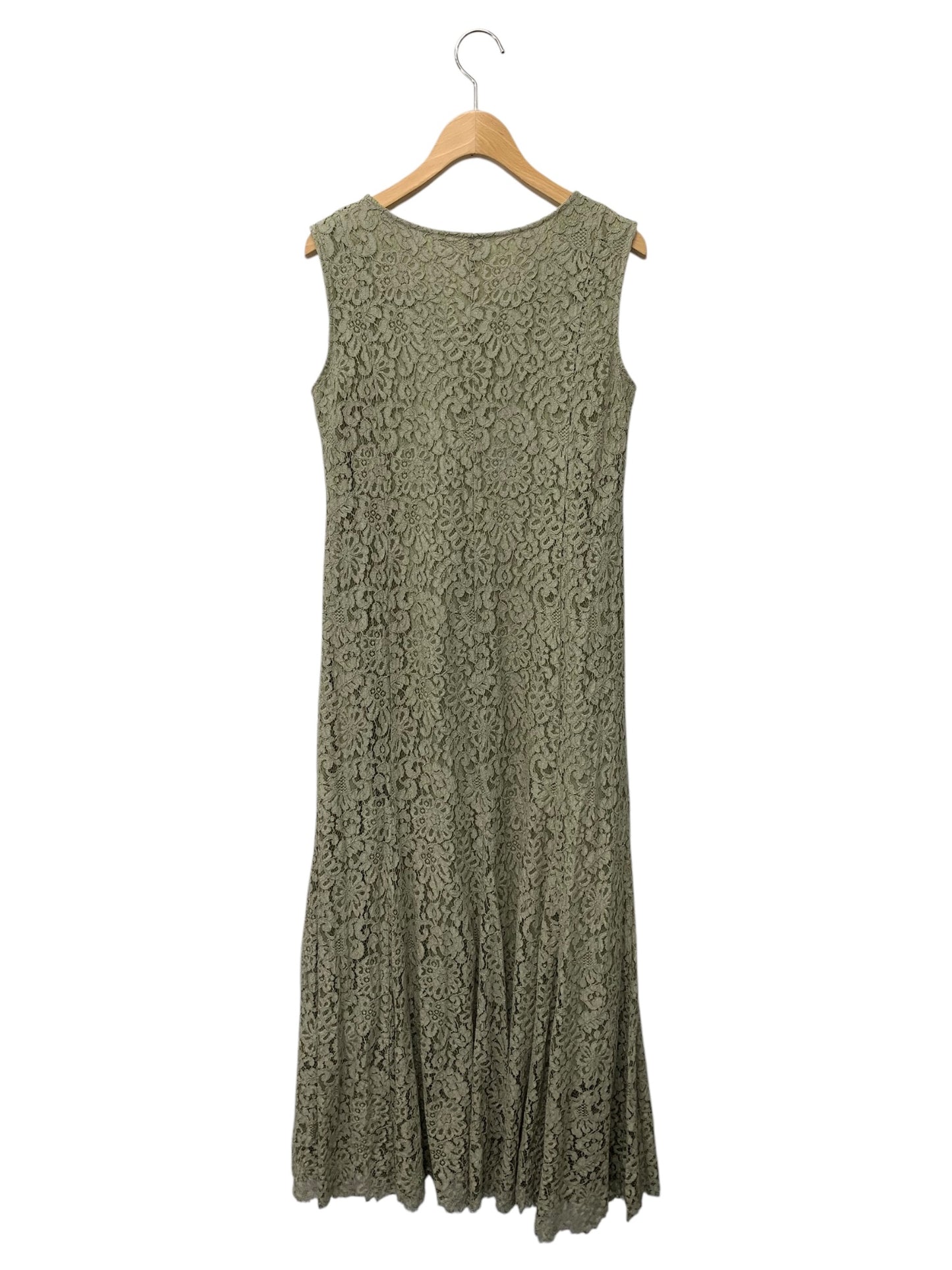 ダイアグラム 03212-31129 ワンピース 36 カーキグリーン レース 花 ITOIMPKATTXS