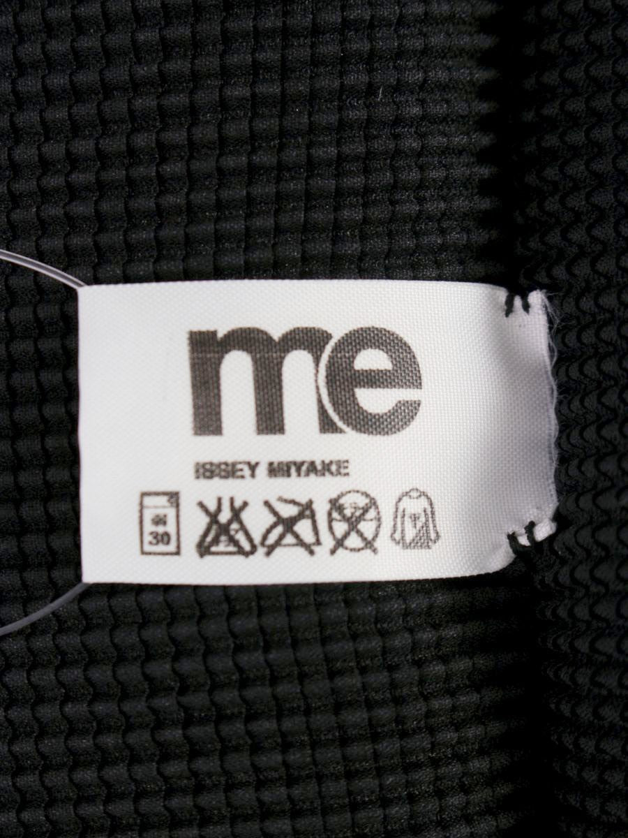 ミーイッセイミヤケ MI11FJ002 プルオーバー ブラック ラウンドネック ワッフルプリーツ ITASM1VH62FV