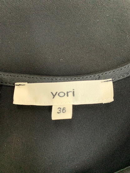 ヨリ YR2221-0685M-2 ブラウス 36 ブラック ITYHHWZVJ3QW