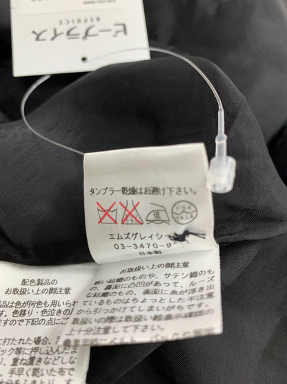 エムズグレイシー 627361 スカート 40 ブラック リボン フレア ITY8JXLFT3H4