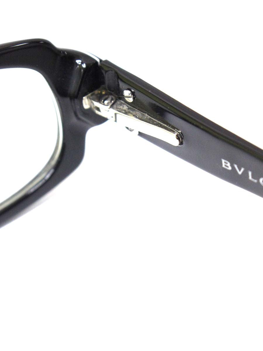 ブルガリ 461-B メガネ ブラック トンドサン セルフレーム フルリム スクエア ITQFXW70T8BC 【SALE】