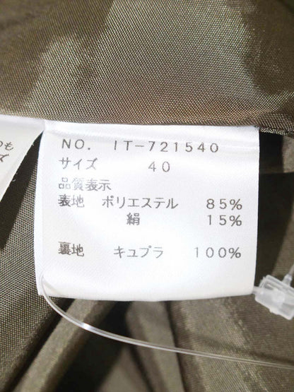 エムズグレイシー 721540 ワンピース 40 モスグリーン サテン リボン ITSCK27KWCMQ