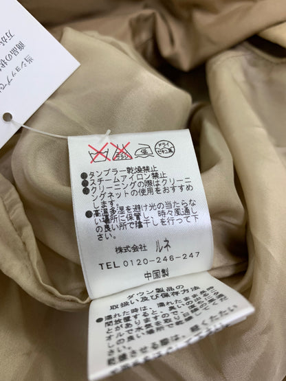 ルネ 6338300 ダウンコート 34 キャメル レッキスファー ITH1XLU7LAFE