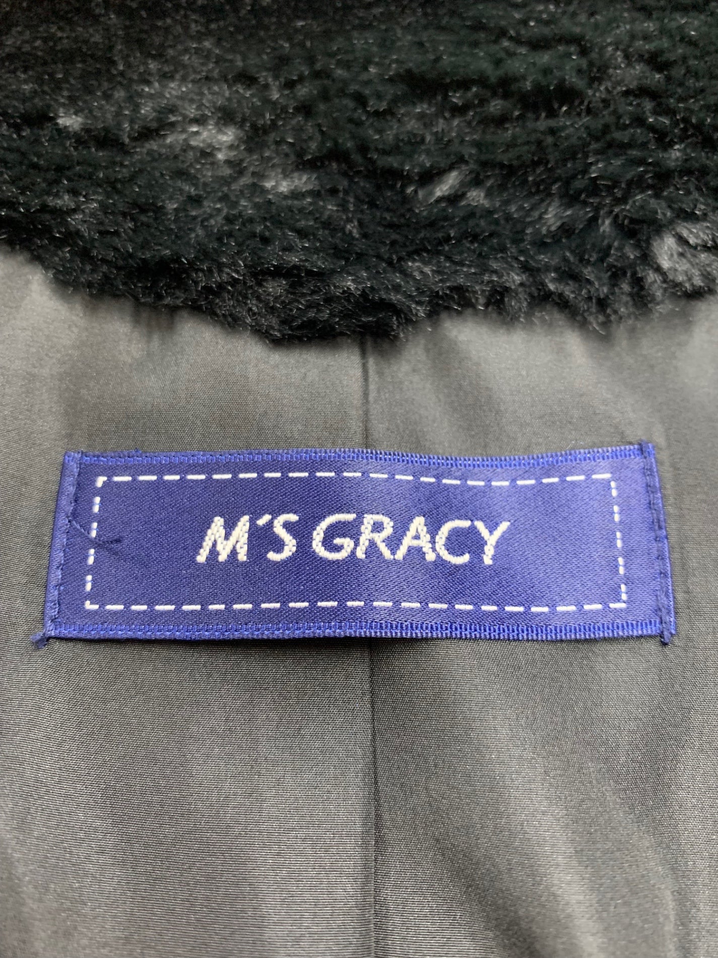 エムズグレイシー 396508 コート F ブラック エコファー IT6RYX46YLR4