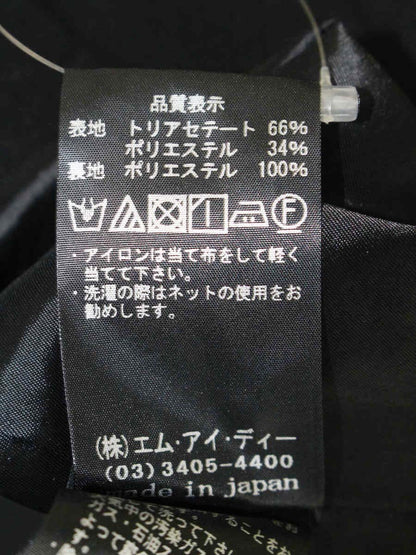 アベニールエトワール S933-003 ワンピース 36 ブラック ロールカラー ITZ2GWSEC6Z0