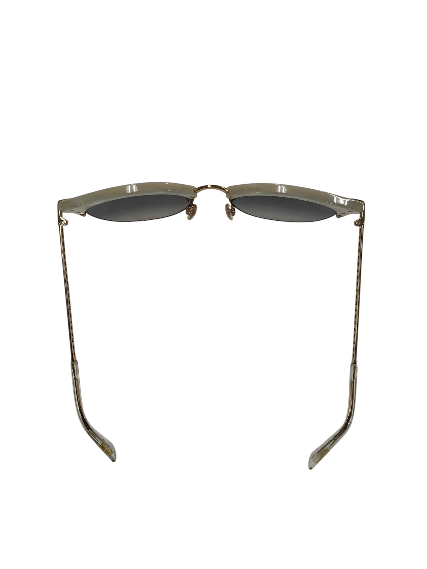 ジミーチュウ HALLY SCKFQ サングラス ホワイト コンビフレーム フルリム ボストン スターモチーフ ITLTPRVYD73O 【SALE】