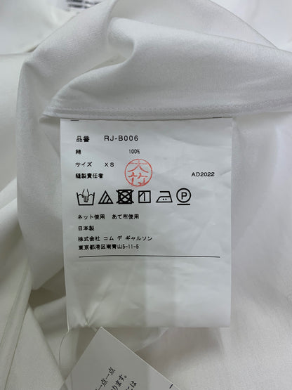 コムデギャルソン コムコム RJ-B006 ブラウス ビッグカラー 丸襟 長袖シャツ ホワイト XS 2022 IT722OIXPVIY