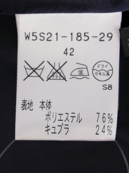 トゥービーシック W5S21-185-29 スカート 42 ブラック/ネイビー ドット柄 フレア ITLGH22MDZ78