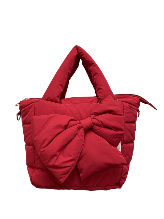 エムズグレイシー 中綿入りリボンバッグ 594527 ハンドバッグ レッド ITWM4FMGF1XG