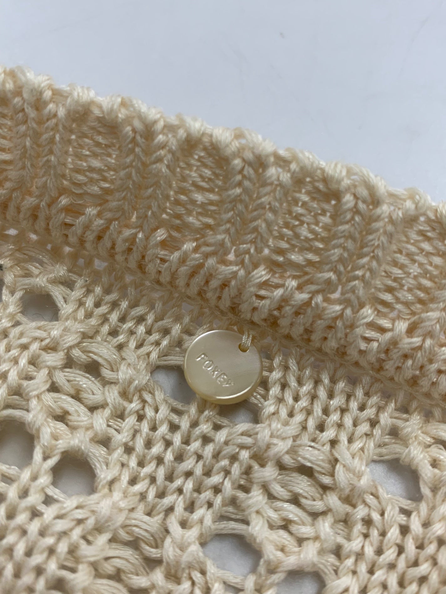 フォクシーブティック Cardigan Mila 44630 カーディガン 38 ベージュ シルク混 ITB6JGN8KDNK