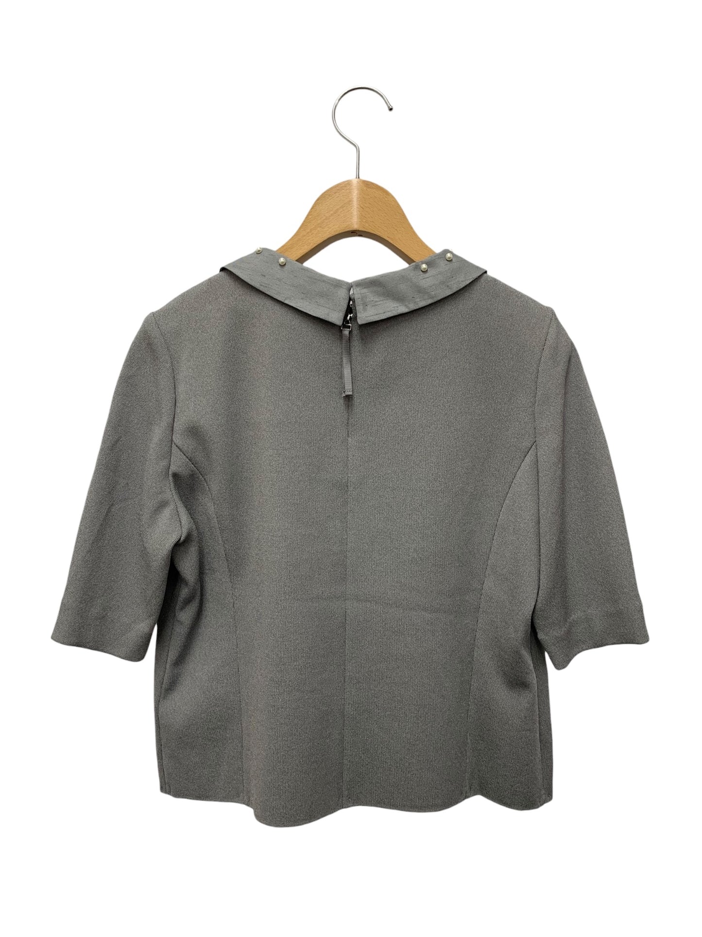 トゥービーシック W5N28-898-06 カットソー 42 グレー パール襟 ストレッチ ITGA4VT8GT94