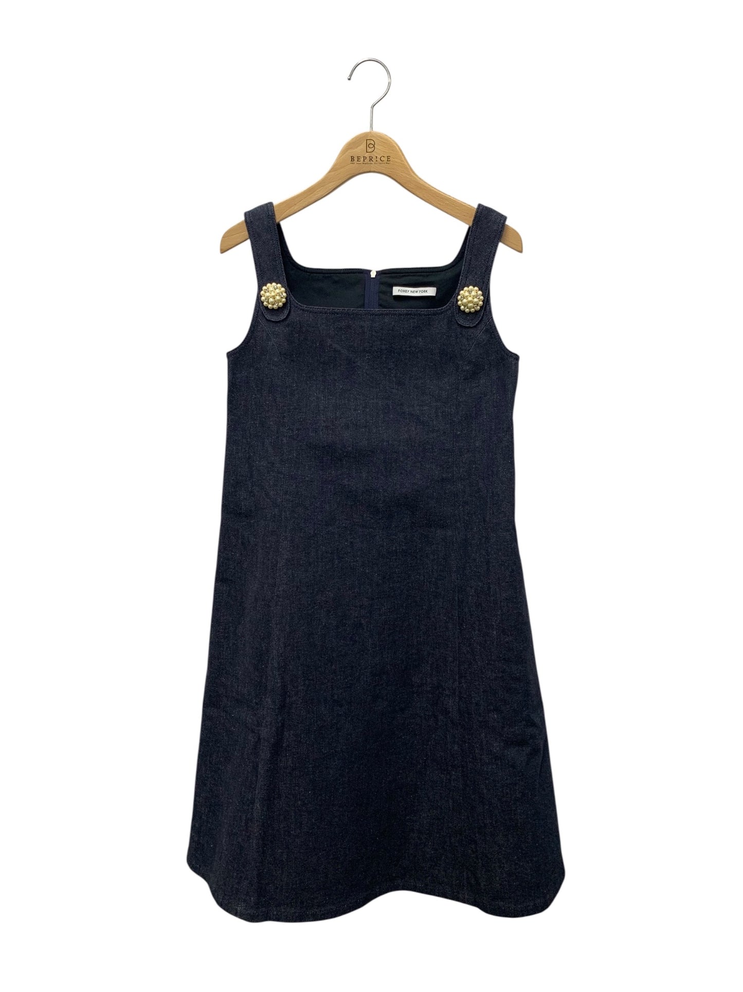 フォクシーニューヨーク Dress Mathias ドレス マティアス 44224 ワンピース 38 ネイビー デニム IT1C0VKGJXX3 【SALE】