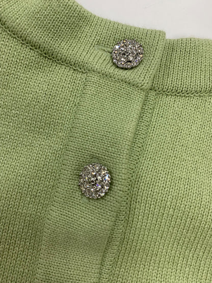 ルネ 6112990 ニット 34 グリーン バックボタン Vネック ITBOQKTVL3TC 【SALE】