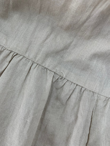 マリハ Vネックワンピース 36 ベージュ ティアード コットン IT6VK4U2VXR6