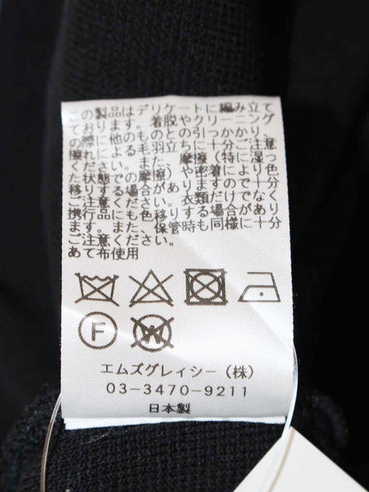 エムズグレイシー 818332 ニット セーター 38 ブラック 肩リボン パフスリーブ ITTJF96S2M0G