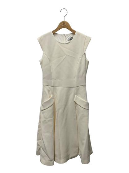 フォクシーニューヨーク Dress Cattleya 34322 ワンピース 40 ホワイト クルーネック バックジップ ITUMOLKTGWKE