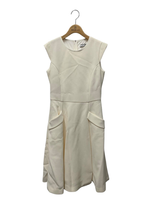 フォクシーニューヨーク Dress Cattleya 34322 ワンピース 40 ホワイト クルーネック バックジップ ITUMOLKTGWKE