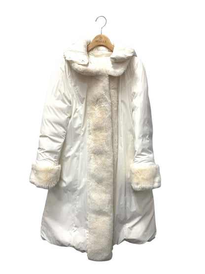 エムズグレイシー リバーシブルダウンコート 219606 42 ホワイト フェイクファー IT9QUIQ220FE