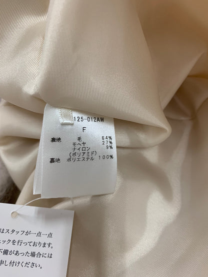 ヨリ shirocon SC2125-012AW ポンチョ F ホワイト ケープコート ウール モヘア混 ITM38BOLTRIB