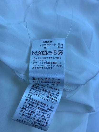 アベニールエトワール S337-003 ブラウス 36 ホワイト サイドリボン ロングシャツ ITO27O1MIOE8