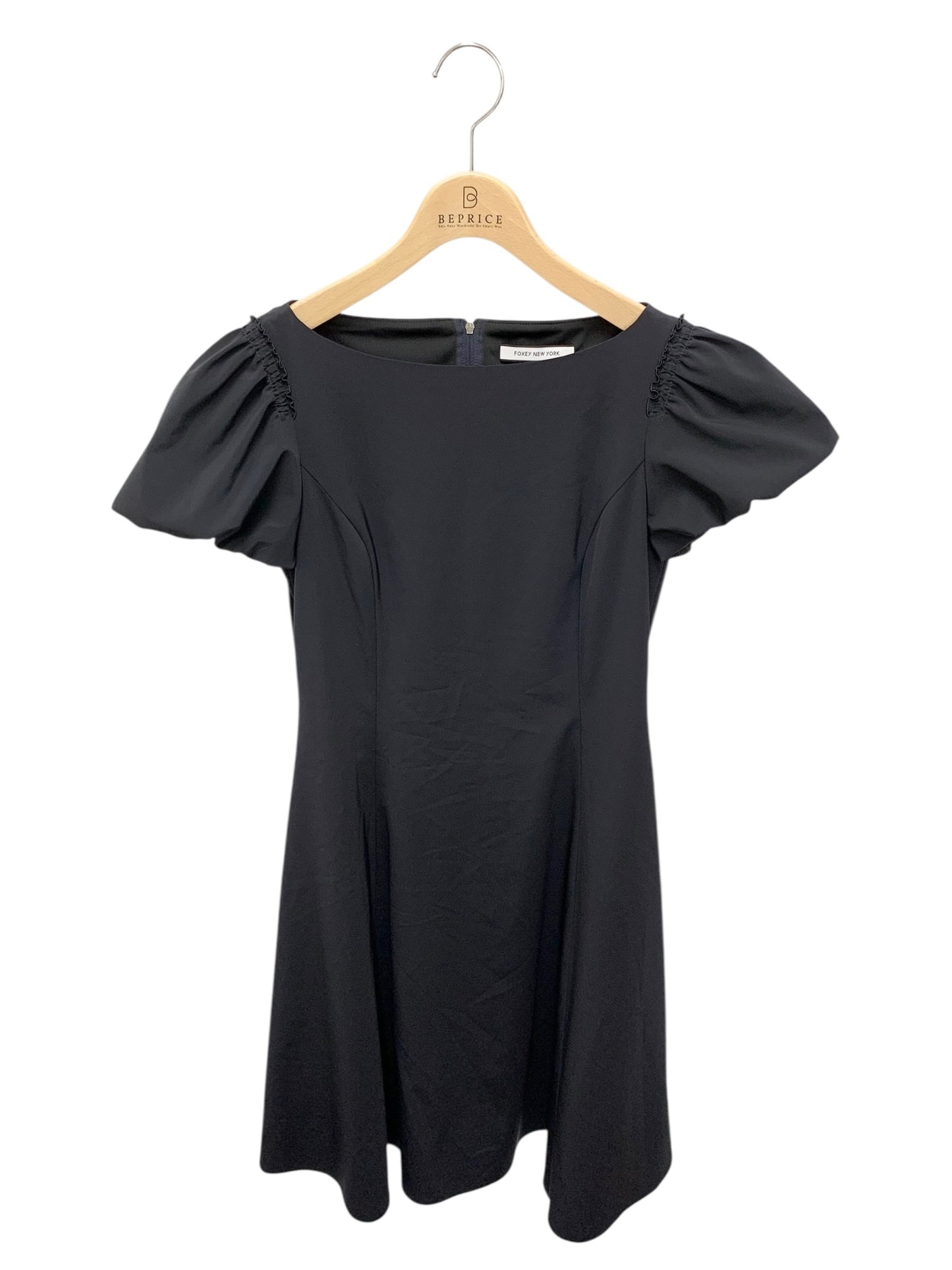 フォクシーニューヨーク Gardenia Tea Dress ガーデニアティ 41712 ワンピース 38 ネイビー IT6ZX8W4PPY8