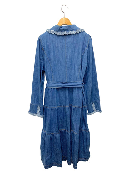 エムズグレイシー デニムティアードコート 219105 デニムコート 40 ブルー フィット＆フレアー IT3FQ2VUOO3S 【SALE】