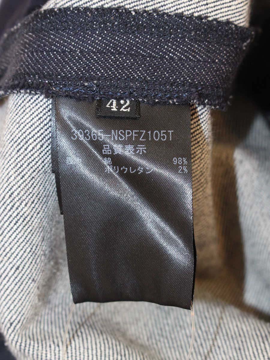 フォクシーニューヨーク Pants 39365 デニムパンツ 42 ネイビー IT05BQCQHURC