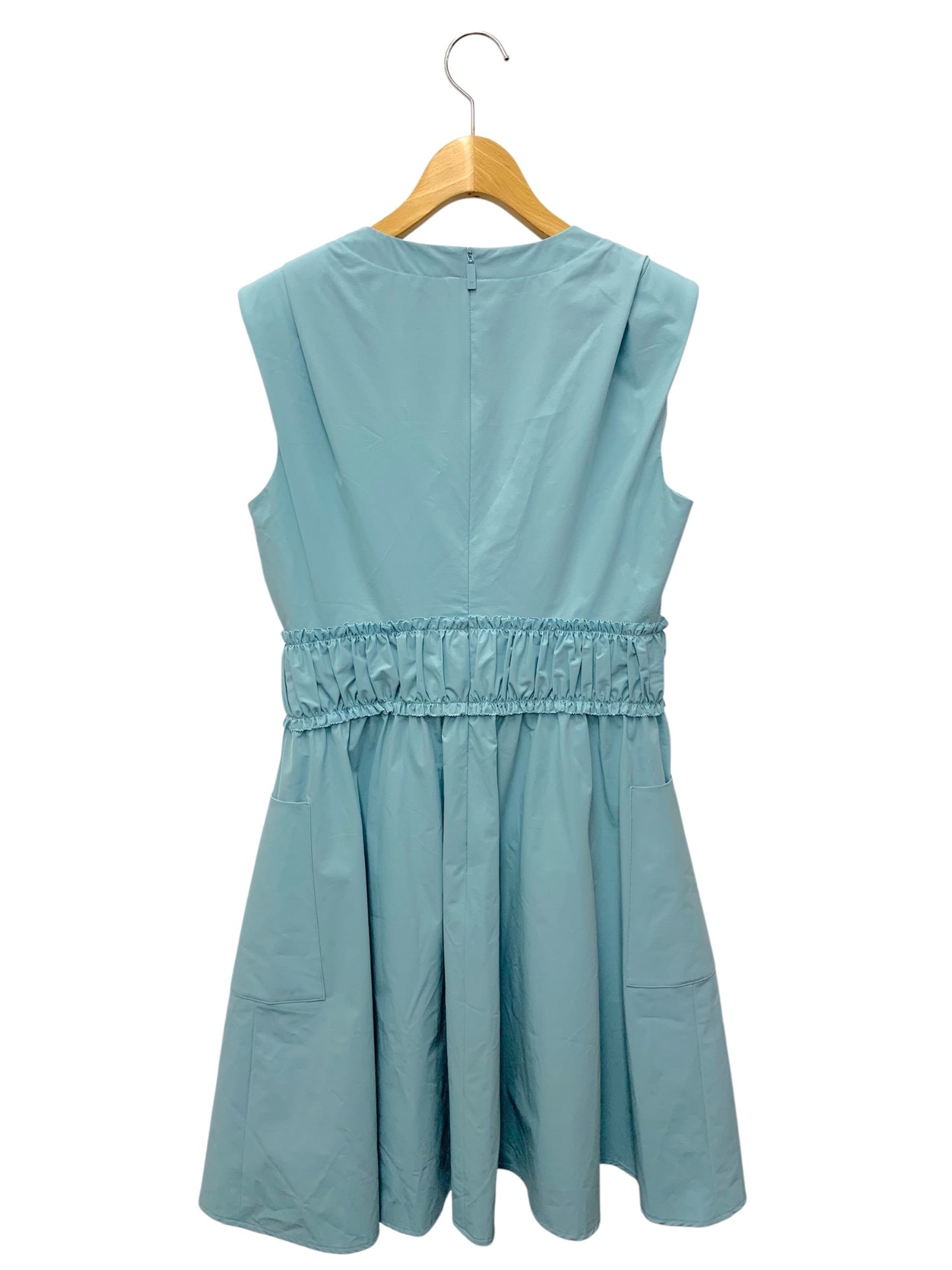 ルネ 6426160 ワンピース 36 ブルー ギャザー ITW71A3E2R20 【SALE】