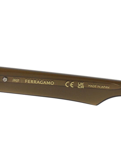 フォーナインズ SF9016 210 メガネ ブラウン 999.9×Ferragamo コラボ セルフレーム フルリム ウェリントン ITIF4HBQ7KBC