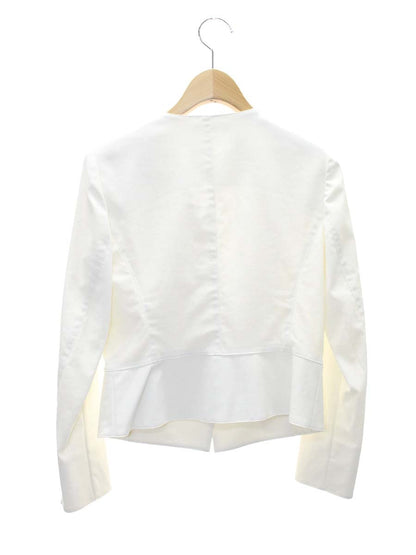 エポカ M5E26-542-01 ノーカラージャケット 38 ホワイト リネン混 IT70L1GSL7R4