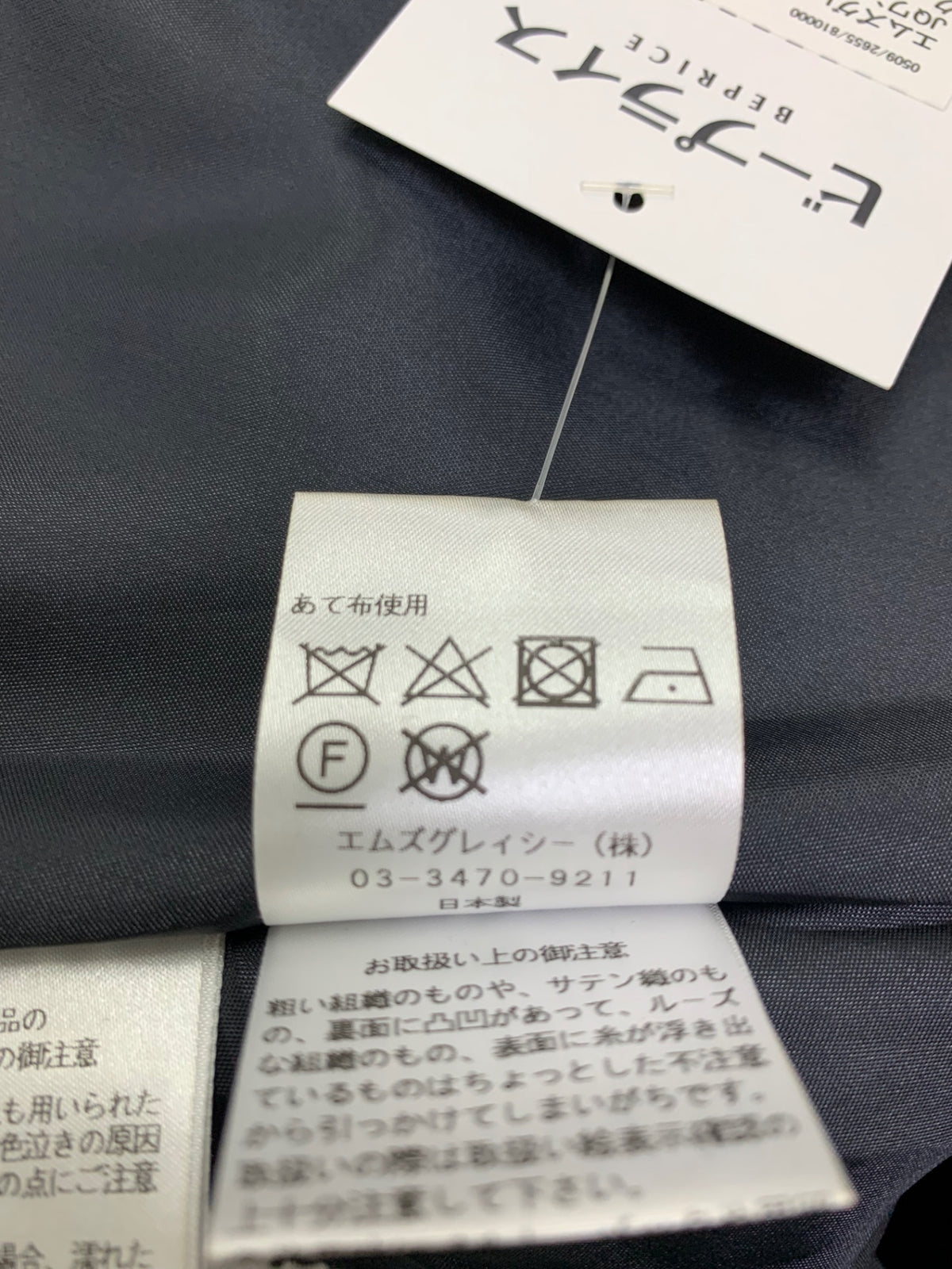 エムズグレイシー お花xドットJQワンピース 411122 38 ブラック ITVDKN4CMCLK