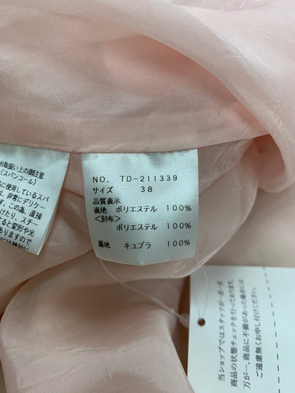 エムズグレイシー 211339 ワンピース 38 ピンク カメリアスパンコール パフスリーブ IT6ZMYVDZ8RM 【SALE】