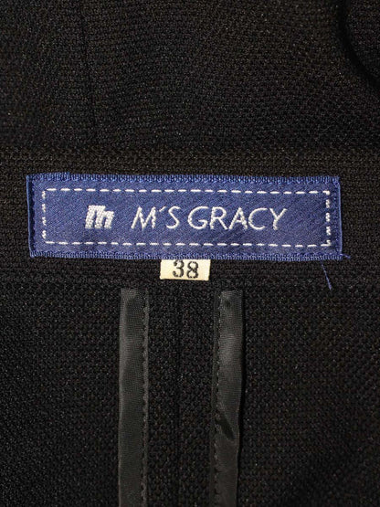 エムズグレイシー 324327 ジャケット 38 ブラック レース 3B 半袖 ITBSYVUGMCQW 【SALE】