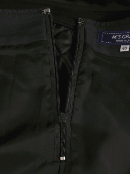 エムズグレイシー 117521 スカート 40 ブラック キルティング 切替 カメリア ITBI5EDBPWGO