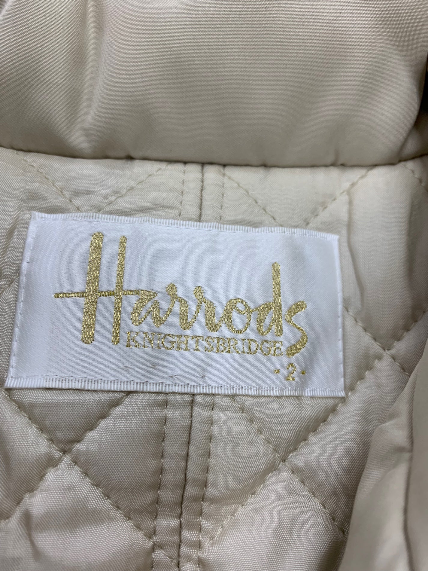 ハロッズ 16504051 ジャケット 2 ベージュ レッキスファー トグルボタン IT41YY9S6Q00