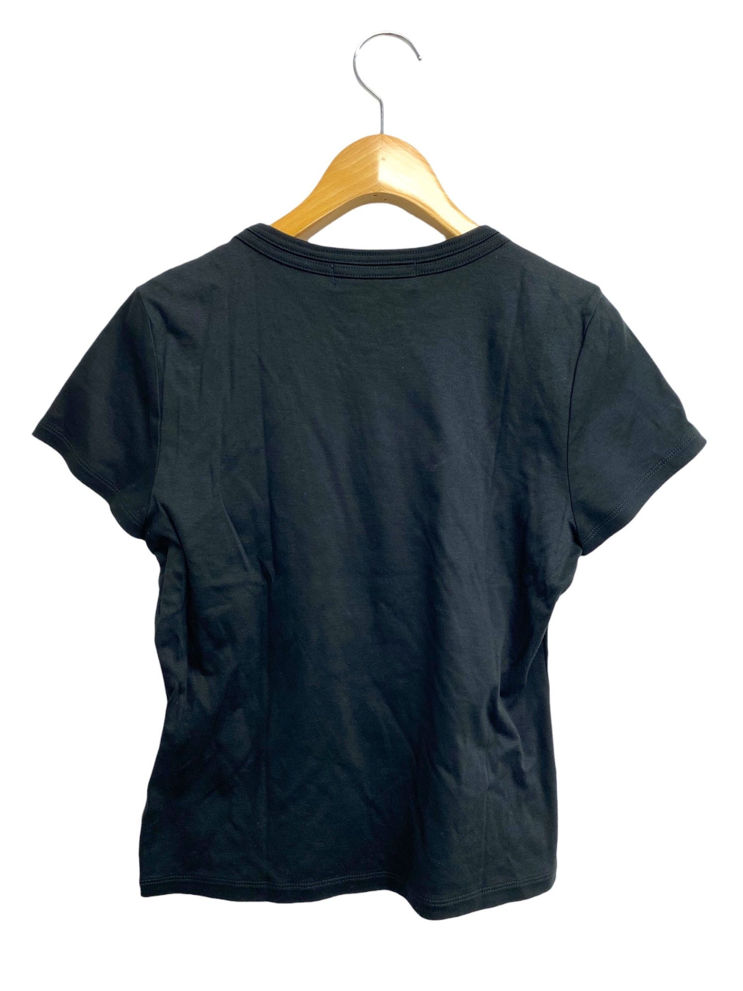 エムズグレイシー 815318 Tシャツ 38 ブラック チュールドレスモチーフ