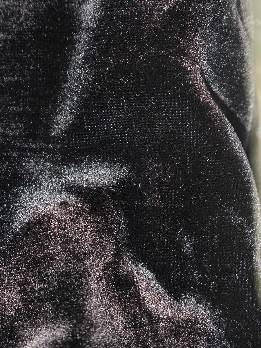 エムズグレイシー 621702 ワンピース 36 ブラック ベロア ティアード フリル ITQYXR0WJPJK