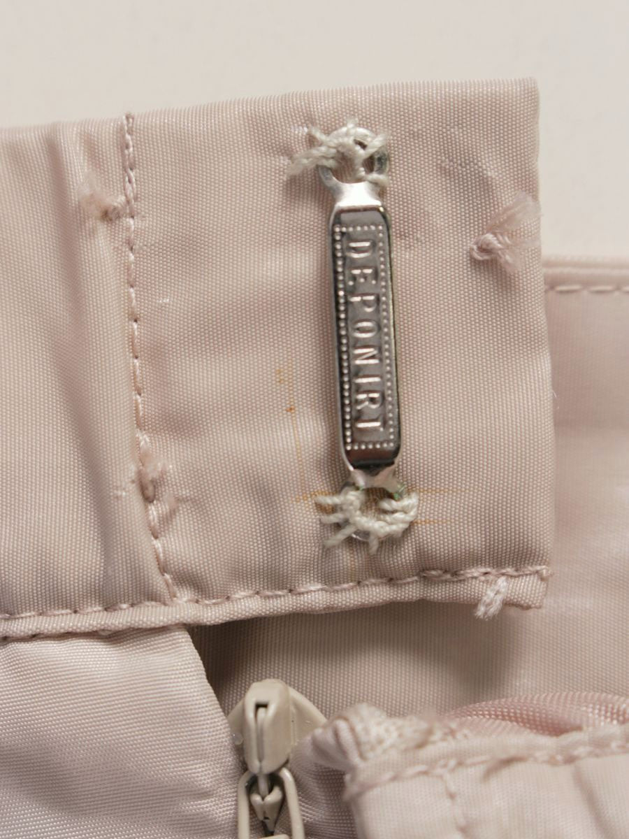 スーパービューティー スカート 42 ベージュ カットワークレース 刺繍 ITR2BBWI7HFC