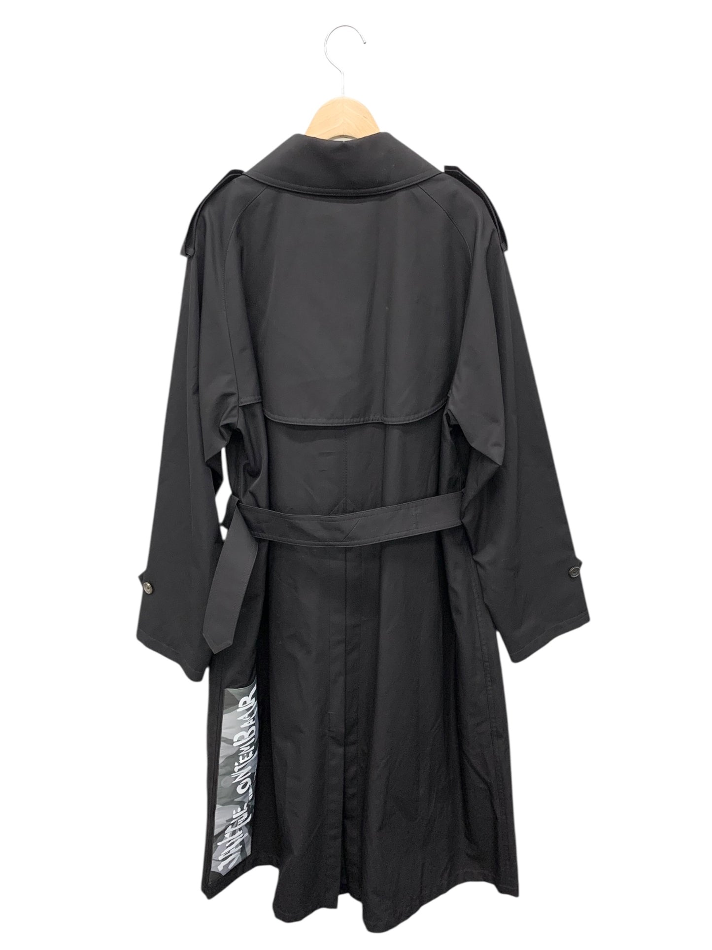 ヤンチェオンテンバール P1A73-152-09 トレンチコート L ブラック SANYO コラボ ITM26TTS5UV0