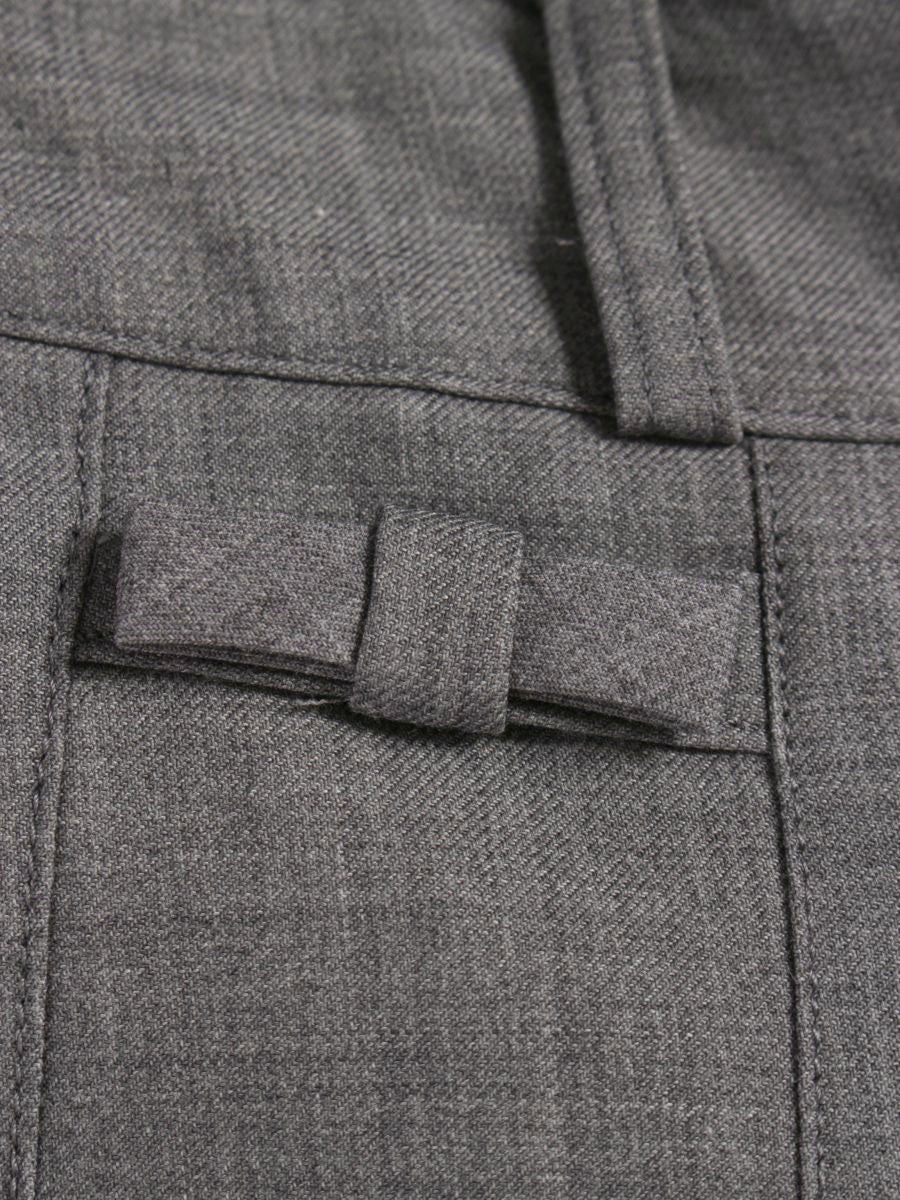 エムズグレイシー 316605 パンツ 40 グレー ワイド リボン IT2DR29O2T7K