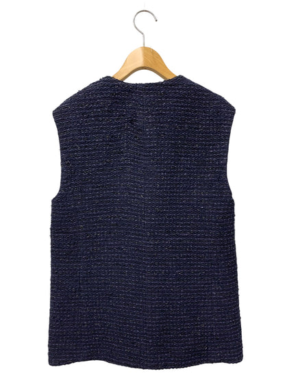 アナイ 102217-10-040-65-360 ジレ ベスト 36 ネイビー ツイード パール IT2A290MDQEK