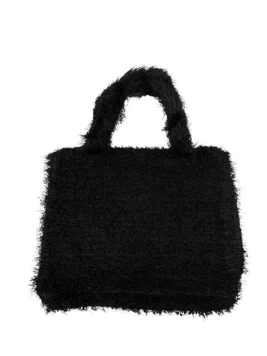 プリーツプリーズイッセイミヤケ PP18-AG511 トートバッグ ブラック シャギー IT9KQAUGMXYW