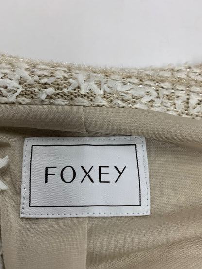 フォクシーブティック Bouleneige 33772 ジャケット 38 ベージュ ツイード ITWPW1XH5Q22